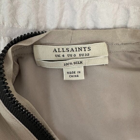 All Saints Lewis Lew Silk Dress - Picture 5 of 6